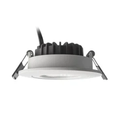Plafond inbouwlamp Dione, IP44, 4.000 K, wit, dimbaar