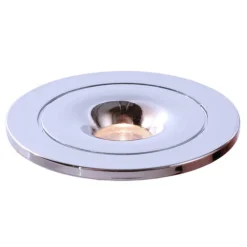 Plafond inbouwlamp Punto Lumi, zilver, 1 W, 3.000 K