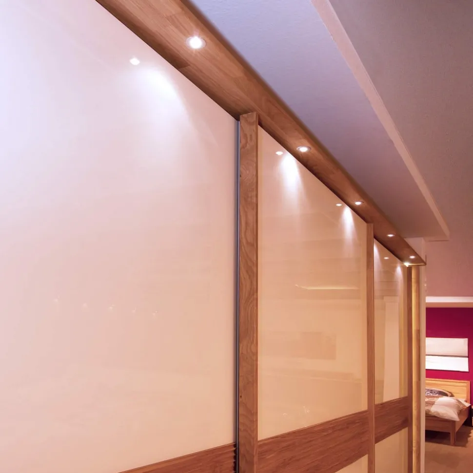 Plafond inbouwlamp Punto Lumi, zilver, 1 W, 3.000 K