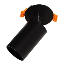 Plafond inbouwspot Eye Fit, 1-lamp, zwart