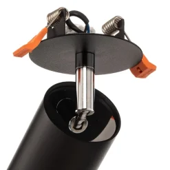 Plafond inbouwspot Eye Fit, 1-lamp, zwart