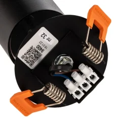 Plafond inbouwspot Eye Fit, 1-lamp, zwart