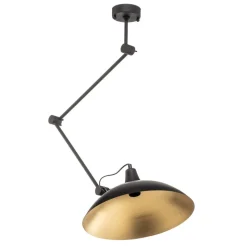 Plafondlamp 808 verstelbaar 1-lamp zwart/goud