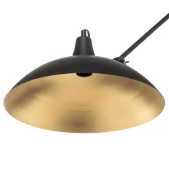 Plafondlamp 808 verstelbaar 1-lamp zwart/goud