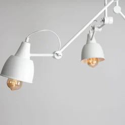 Plafondlamp 814, verstelbaar, 3-lamps, wit