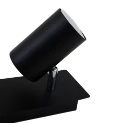 Plafondlamp 2857-025, zwenkbaar, 2-lamps, zwart