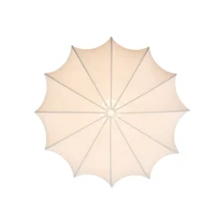 Plafondlamp Aeron, textiel, wit, diameter 40 cm