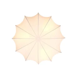 Plafondlamp Aeron, textiel, wit, diameter 60 cm