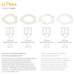 Plafondlamp afbeelding wolk Lillifee nachthemel