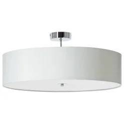 Plafondlamp Andria textiel, 60 cm, wit
