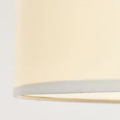 Plafondlamp Andria textiel, 60 cm, wit