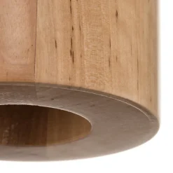 Plafondlamp Ara als cilinder van hout
