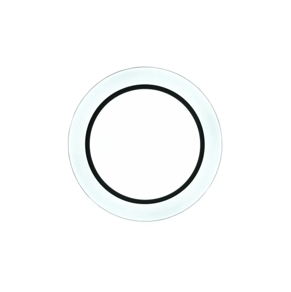 Plafondlamp Atria, Ø 38 cm, zwart, kunststof, CCT