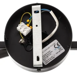 Plafondlamp Baleo, zwart/opaal, 1-lamp