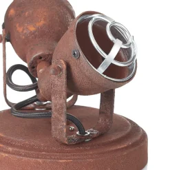 Plafondlamp Bente roest rond met 2 lampjes