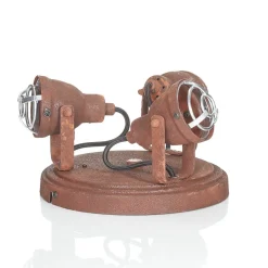 Plafondlamp Bente roest rond met 3 lampjes