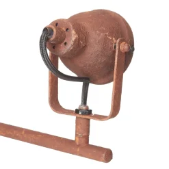 Plafondlamp Bente roest staal lang 4 lampjes
