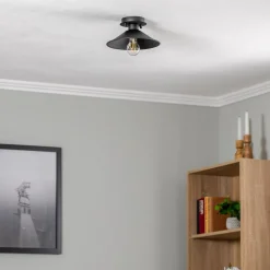 Plafondlamp Berceste N-659 1-lamp Ø24cm zwart