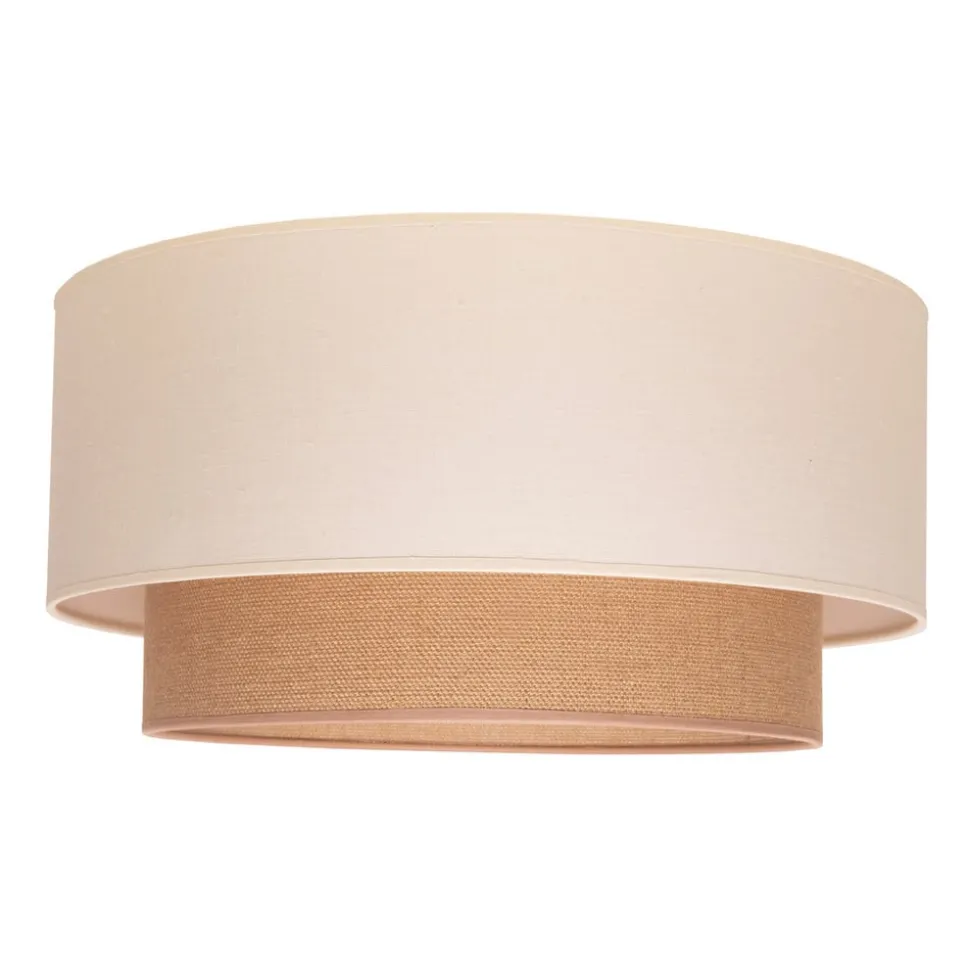 Plafondlamp Boho, Ø 45 cm ecru/jute
