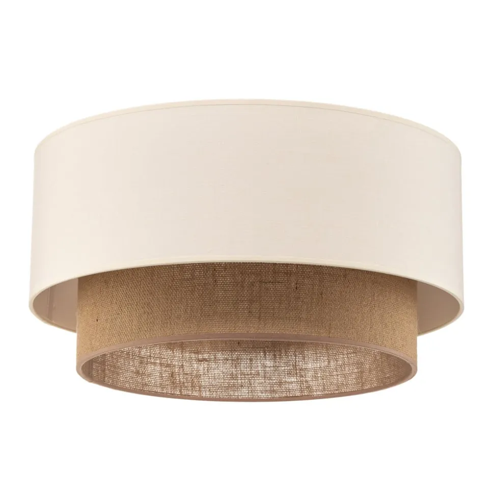 Plafondlamp Boho, Ø 45 cm ecru/jute