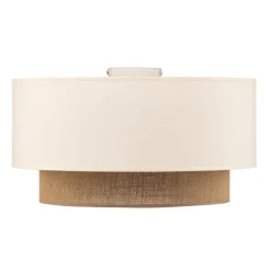 Plafondlamp Boho, Ø 45 cm ecru/jute