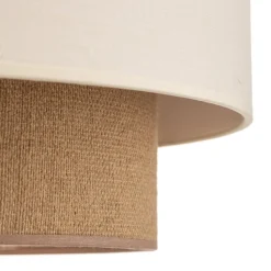 Plafondlamp Boho, Ø 45 cm ecru/jute