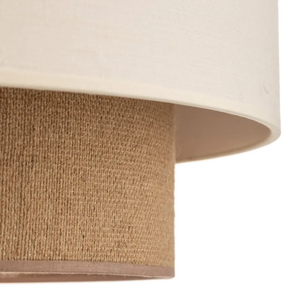 Plafondlamp Boho, Ø 45 cm ecru/jute