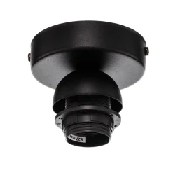 Plafondlamp Boho, rotan, beige/zwart