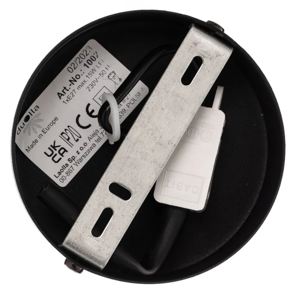 Plafondlamp Boho, rotan, beige/zwart