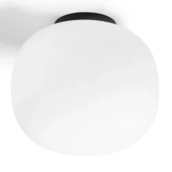 Plafondlamp Bombo van matglas Ø 30 cm