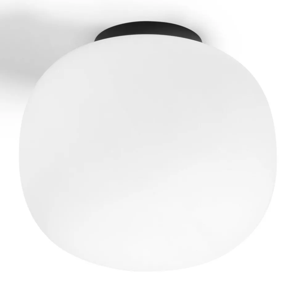 Plafondlamp Bombo van matglas Ø 30 cm