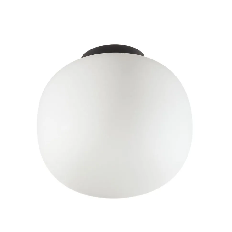 Plafondlamp Bombo van matglas Ø 19 cm