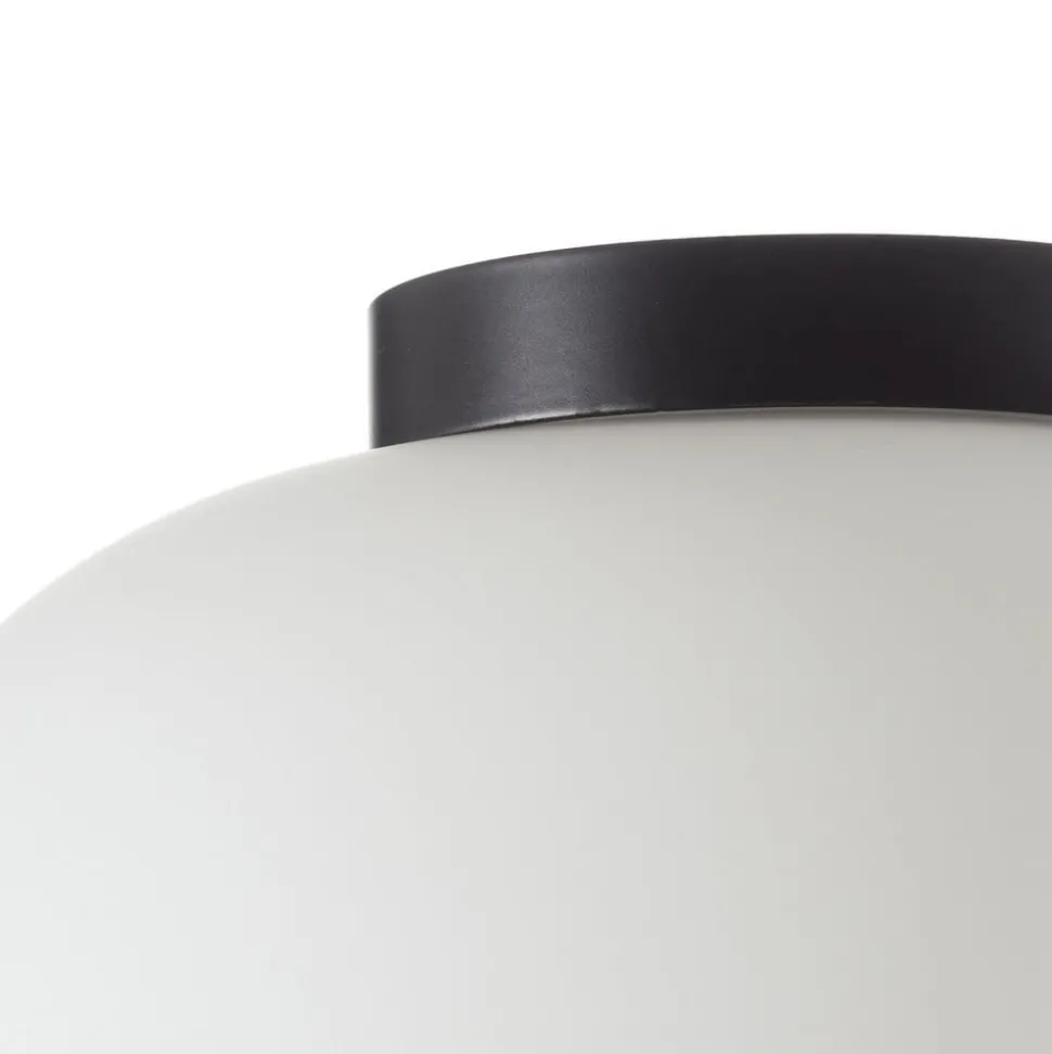 Plafondlamp Bombo van matglas Ø 19 cm