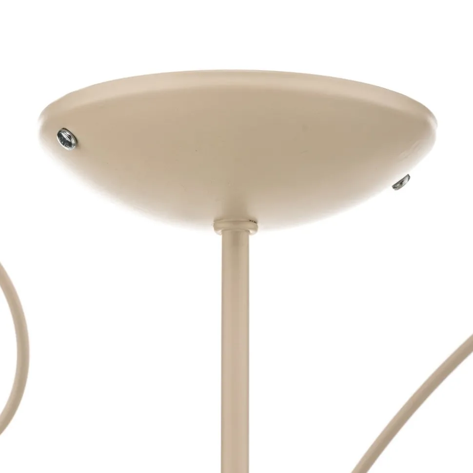 Plafondlamp BUTTERFLY, crème/groen/rosé, roestvrij staal, 3-lamps