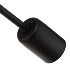 Plafondlamp Cambridge, 4-lamps, zwart-oranje