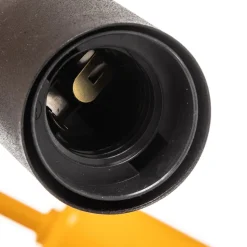 Plafondlamp Cambridge, 4-lamps, zwart-oranje