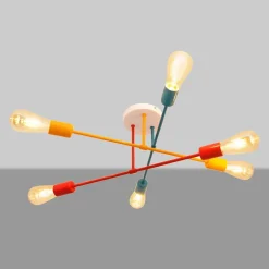 Plafondlamp Cambridge, 6-lamps