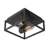 Plafondlamp Carlyn badkamer 2-lamps zwart