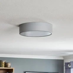 Plafondlamp Cleo 300, Ø 30 cm grijs