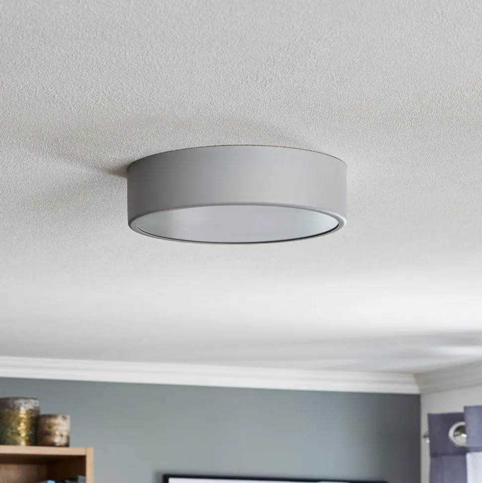 Plafondlamp Cleo 300, Ø 30 cm grijs