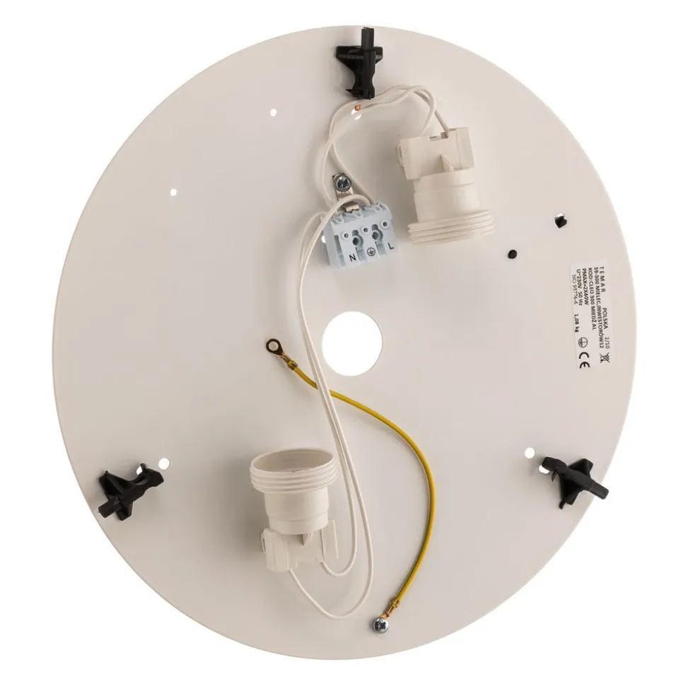 Plafondlamp Cleo 300, Ø 30 cm grijs