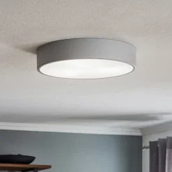 Plafondlamp Cleo 400, Ø 40 cm grijs