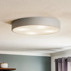 Plafondlamp Cleo 500, Ø 50 cm grijs