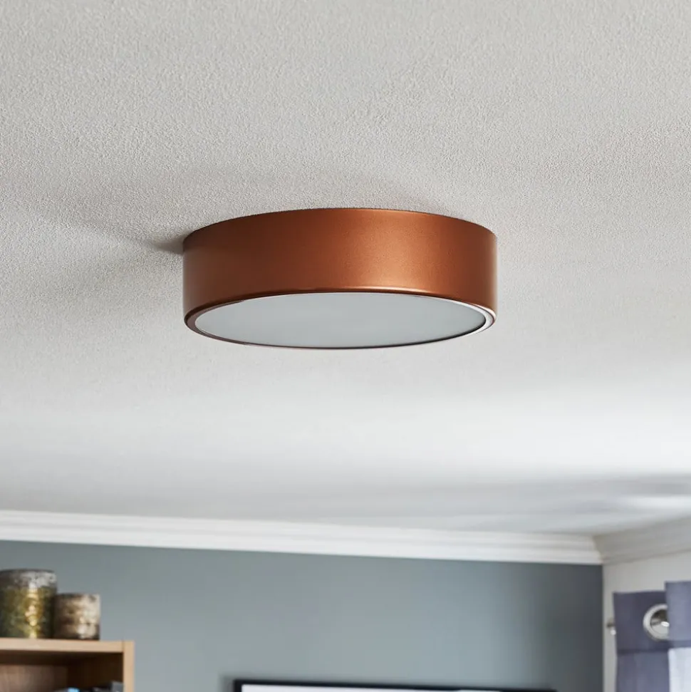 Plafondlamp Cleo 300, Ø 30 cm koper