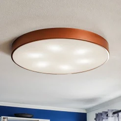 Plafondlamp Cleo 800, Ø 78 cm koper