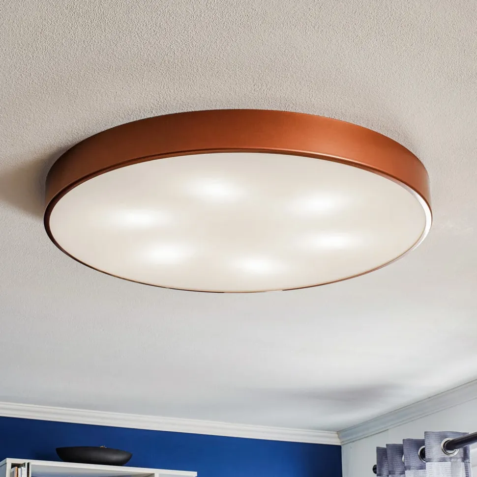 Plafondlamp Cleo 800, Ø 78 cm koper