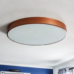 Plafondlamp Cleo 800, Ø 78 cm koper