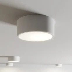 Plafondlamp Cleo, Ø 20 cm, IP20, wit, metaal, E27