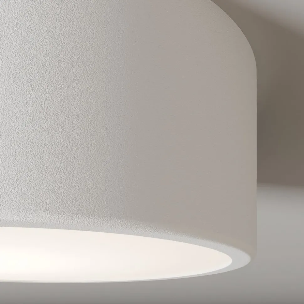 Plafondlamp Cleo, Ø 20 cm, IP20, wit, metaal, E27