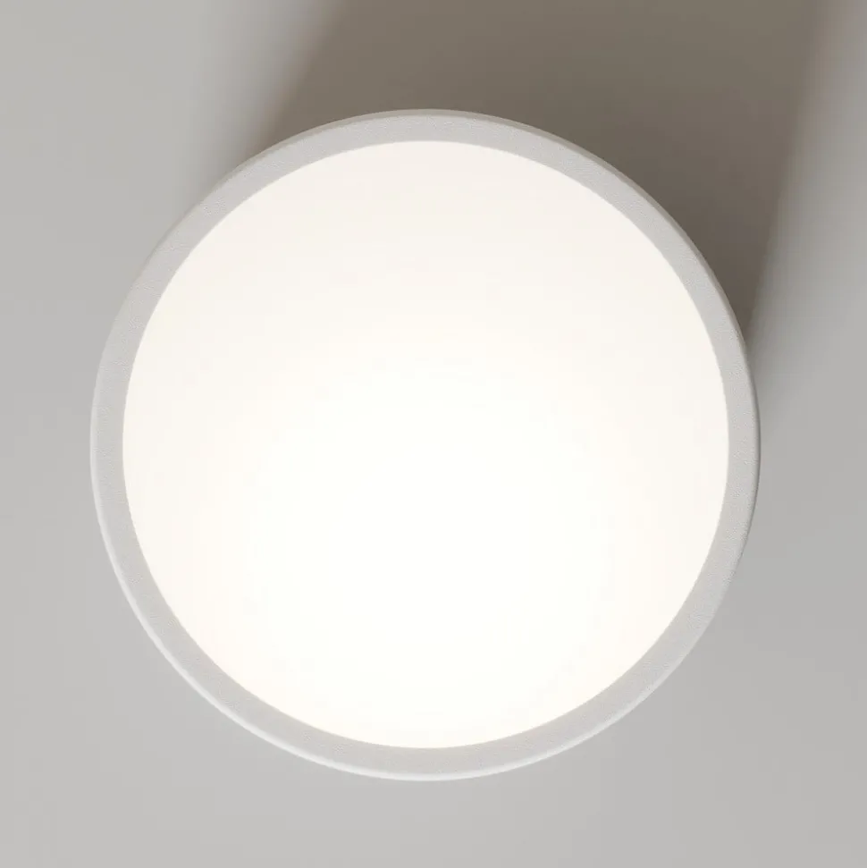 Plafondlamp Cleo, Ø 20 cm, IP20, wit, metaal, E27